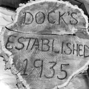 Dock's Motel on old wood