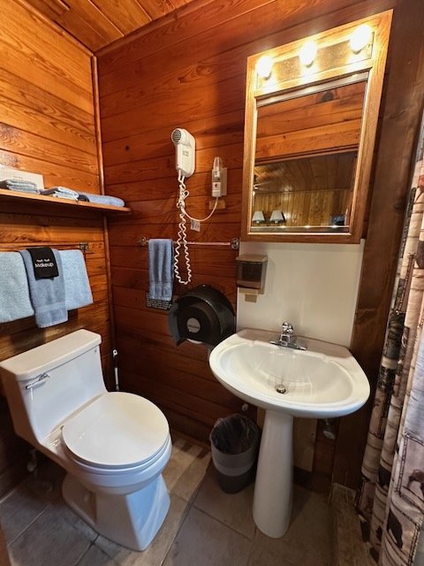 Motel Bathroom vanitiy and toilet